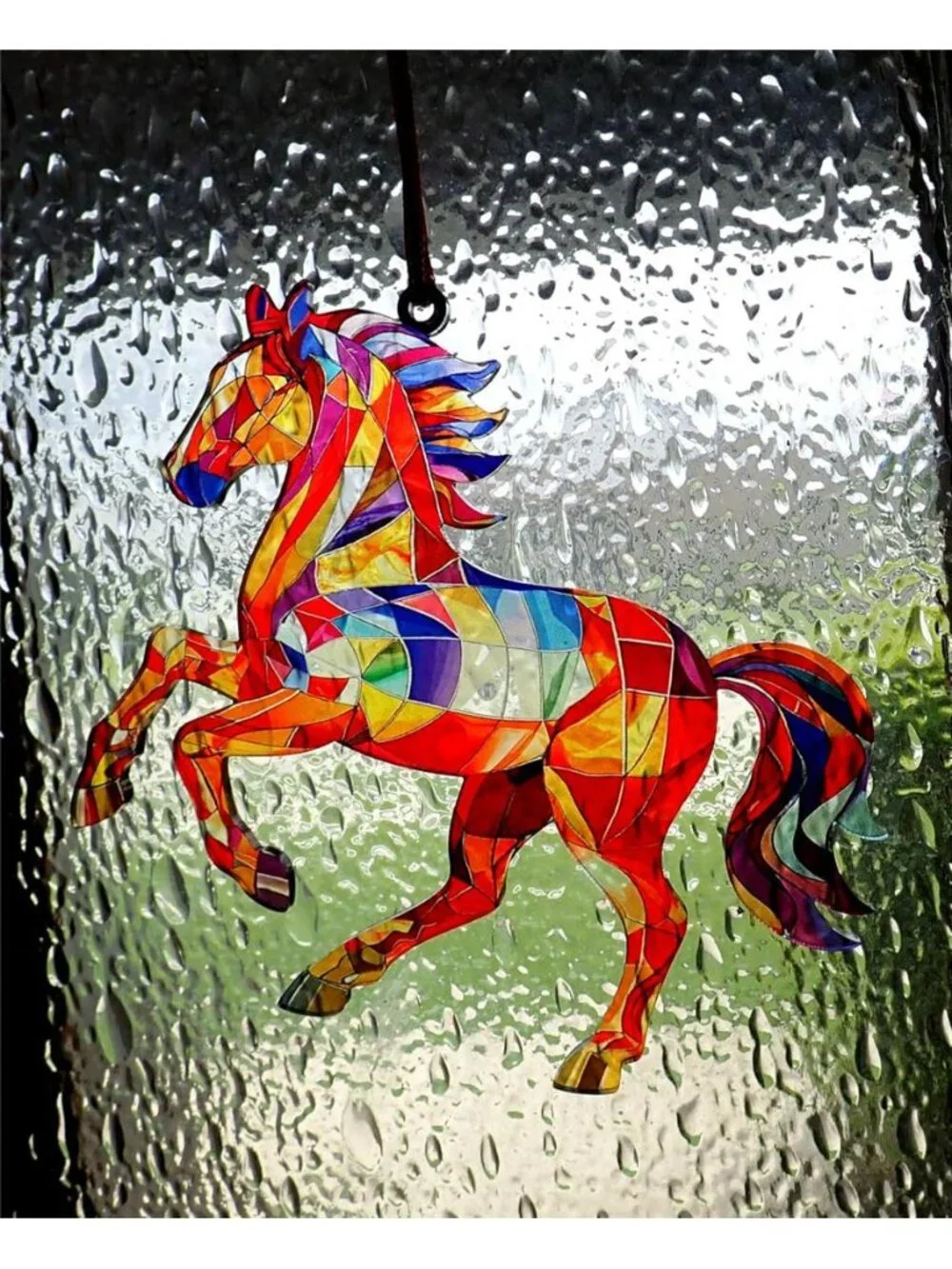 Horse Gifts for Women, Acrylic Horses Suncatcher Ornament with Story Card